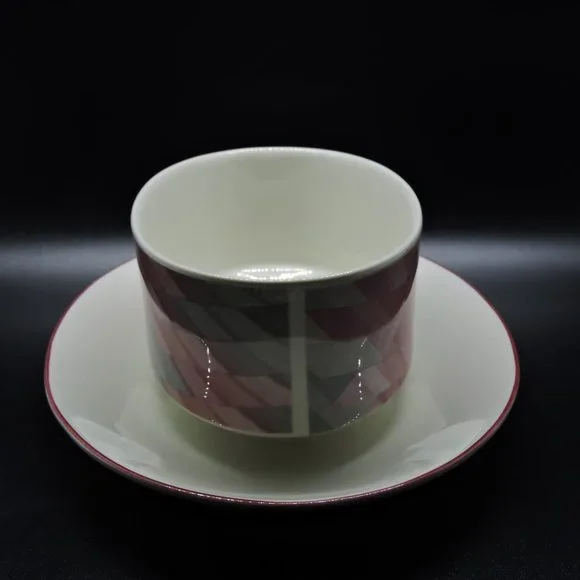 Villeroy & Boch VITRO-Porcelain Attached Gravy Dish Underplate Collage Pattern - Picture 4 of 10